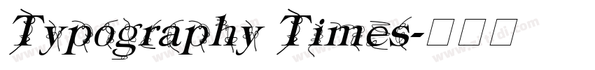 Typography Times字体转换